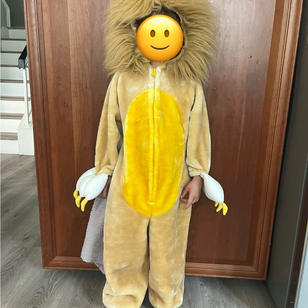 Kids Lion Costume - Tan and Yellow